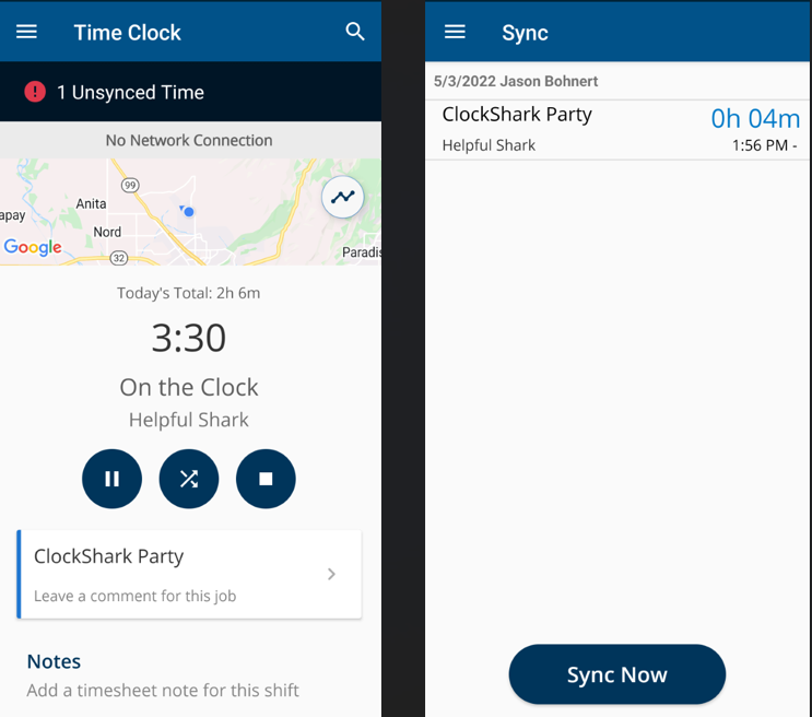 does-clockshark-work-offline